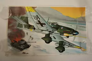Stuka Tank Buster Vintage Flugzeug Poster (W23/JSF6) WWII Jagdflugzeuge 1969 - Bild 1 von 7