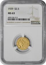 1929 $2.50 Gold Indian MS63 NGC