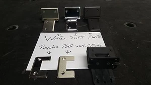 WATERTIGHT FRAMELESS HEAVY GLASS PRESSURE BACK PLATE IN COLORS BACK PLATE ONLY - Picture 1 of 2
