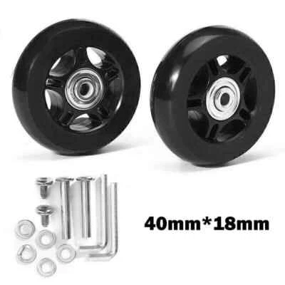 Gepäckkoffer Ersatzrad Gummi Schwenkräder Trolley DIY Rollen 40-90mm Rad Set DE - Bild 1 von 4