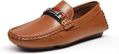 Boys Formal Dress Shoes Comfortable Slip on Loafer Shoes Slip-On Hot - Image 1 of 4