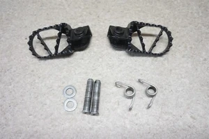 2012 12 KTM 50SX 50 SX Stock OEM Footpegs Foot Pegs Powder Coated Black - Picture 1 of 10