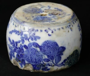 China Epoche MING Porzellan Gewicht Für Die Kalligraphie Rolle Blau Und Weiß - Bild 1 von 8