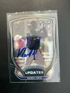 Autógrafo Raimel Tapia 2015 Bowman Chrome Scouts Blue Jays tarjeta firmada automática - Imagen 1 de 2