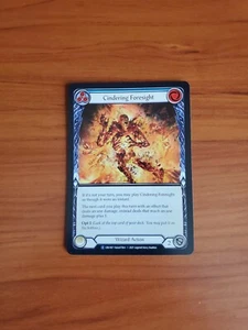 Cindering Foresight - Flesh and Blood Crucible of War UNL Rainbow Foil CRU165 - Picture 1 of 2