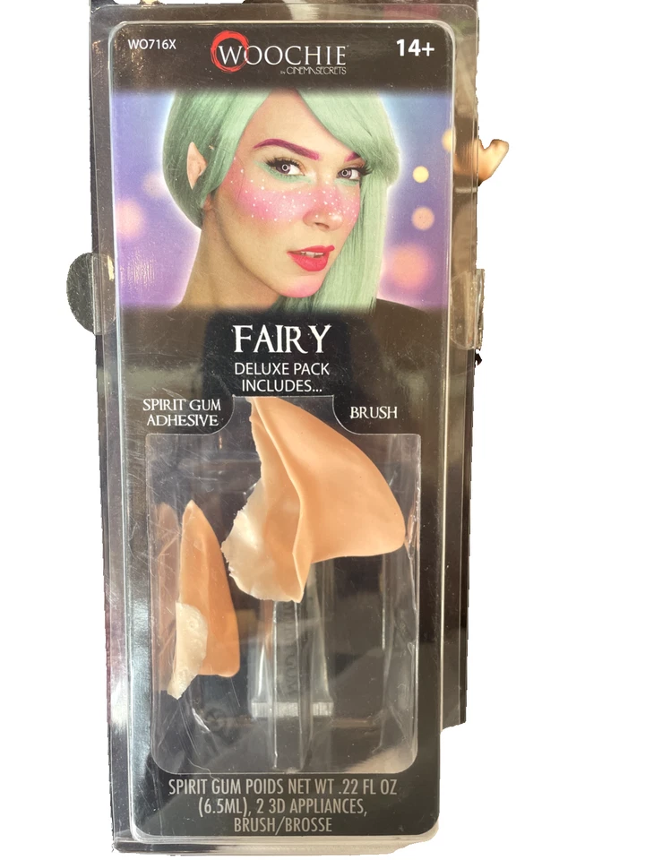 Woochie Fairy Deluxe Látex Prótesis Espíritu Goma Halloween Juegos con disfraces Orejas Nuevo Foto 1 de 1