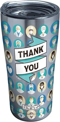 Vaso de viaje aislado con tapa Tervis "HEALTHCARE SALUTE" NUEVO CON ETIQUETAS Foto 1 de 4