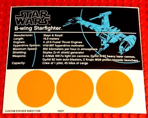 Pegatina Personalizada para 10227 Pegatina de Repuesto para 10227 - Imagen 1 de 1