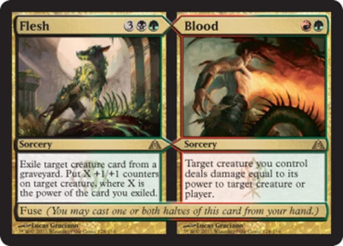 Flesh // Blood ~ Lightly Played Dragon's Maze MTG Magic UltimateMTG Multi-Color  - Image 1 of 1