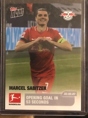 2020 Topps Now Bundesliga #132 Marcel Sabitzer RB Leipzig - Image 1 of 2