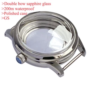 Caja de reloj pulida de 20 bares 40 mm apta para NH35NH36NH34 SKX PT doble arco cristal de zafiro - Imagen 1 de 38