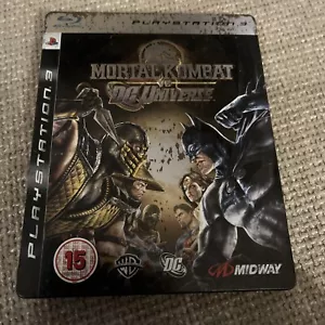 PS3 Mortal Kombat vs DC Universe Rare Steelbook Edition- Sony PlayStation 3 - Picture 1 of 6