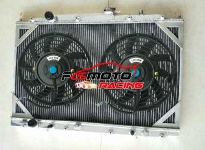 Radiador de aluminio + ventiladores para Honda Odyssey 1999-2004 3,5 L 1999 Isuzu Oasis 2,3 L MT Foto 1 de 4
