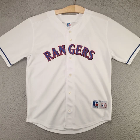 Russell Athletics Texas Rangers Jersey Youth 14/16 Baseball #12 Soriano Shirt Cover