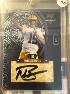 MYLES BRENNAN 2023 WILD CARD 7 CARD STUDS AUTO 6/6 - Picture 1 of 3