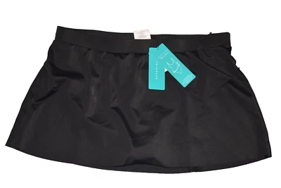 NUEVO CON ETIQUETAS VERDE AQUA Falda de Natación Grande Para Mujer Festoneada Dobladillo Crudo Negra Foto 1 de 3