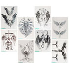  8 Pcs Paper Angel Tattoo Sticker Body Art Stickers Adhesive