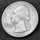 US Quarter Dollar 25¢ Coin 1941-S San Francisco -Washington & Eagle-