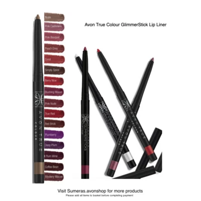 AVON True Colour GlimmerStick Lip Liners ~16 Shades ~ Great Mothers Day Gift! - Image 1 of 3
