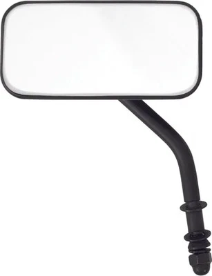 Espejo retrovisor lateral rectangular negro disco duro para Harley Hydra Glide 55-57 Foto 1 de 4
