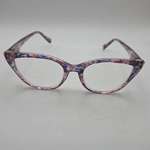 Gafas de lectura Rae Dunn (+1,50) ojo de gato rosa claro azul floral RD22R-T1-22F15 - Imagen 1 de 8
