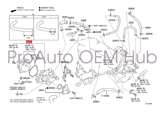 OEM INA Engine water pump with gasket for 2014-2017 Toyota Camry Avalon 2.5L L4 - Image 1 of 4