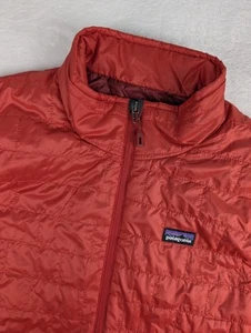 Patagonia Nano Puff Gilet Isolato Uomo Grande Rosso Full Zip - Foto 1 di 10