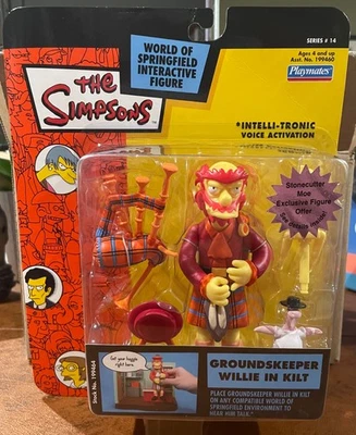 The Simpsons World Of Springfield Interactive Groundskeeper Willie In Kilt 2003 Foto 1 de 2