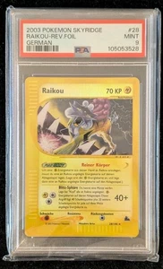 Raikou 28/144 Skyridge Reverse Holo PSA 9 Deutsch POP6 - Bild 1 von 2