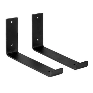 Solid Steel Shelf Brackets Heavy Duty Easy Installation with Mounting Hardware - Picture 1 of 17