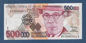 (DN) Brasilien 500 auf 500000 Cruzeiros 1993 P-239b UNC - Bild 1 von 2
