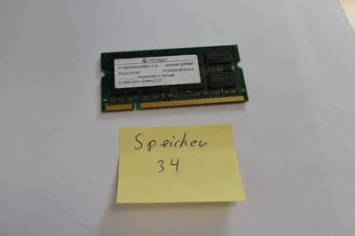 512 MB DDR-RAM 200-pin SO-DIMM PC-2700S CL2.5 'Infineon HYS64D64020GBDL-6-C - Bild 1 von 3