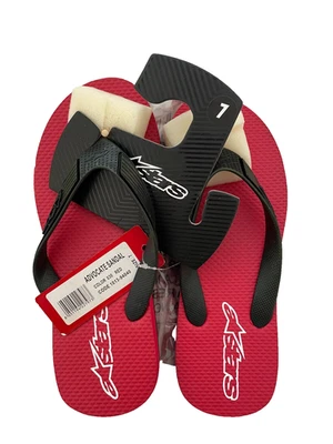 Nueva Sandalia Alpinestars Para Hombre Talla 7 Advocate Roja Chancla NUEVA CON ETIQUETAS Foto 1 de 2
