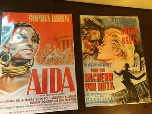 Movie Poster Reproduction Aida- Sophia Loren & To Catch a Thief (German) - Picture 1 of 5
