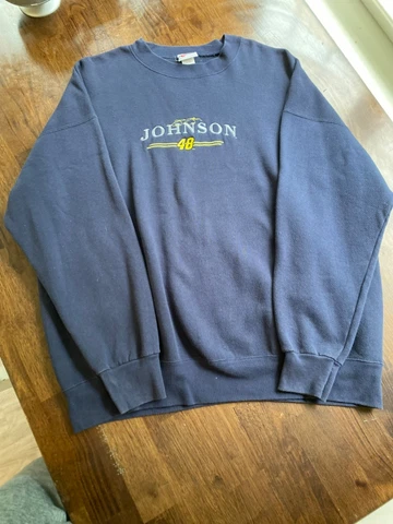 Vintage Jimmie Johnson NASCAR Crewneck Sweatshirt L1 Cover