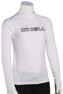 O'Neill Kid's Basic Skins LS Rash Guard - White - New - Picture 1 of 1
