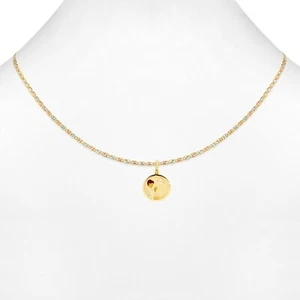 14k Gold Baptism Pray Boy 1st First Communion Small Pendant Charm With Chain - Picture 1 of 4