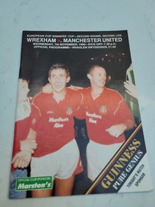 Wrexham V Manchester United 7.11. 1990 ECWC 2nd Round - Picture 1 of 1