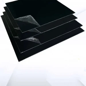 2Pcs Black ABS Plastic Flat Sheet Plate Panel Board Model Craft DIY Materials - Picture 1 of 15