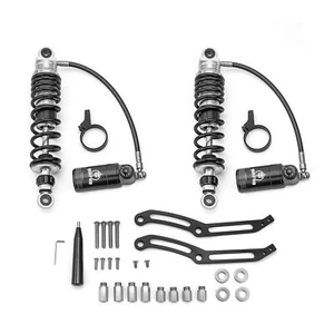 13" Heavy Duty Remote Reservoir Rear Suspensions Shocks For Harley Touring 14-24 - Picture 1 of 9
