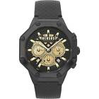 Watch Versus Palestro Vsp391220 Watch Black Leather Chronograph Gold Octagonal