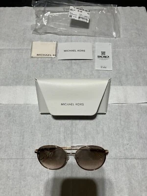 Michael Kors Alpine Women's Slim Round Sunglasses Rose Gold , Silver - MK1119 - Image 1 of 4