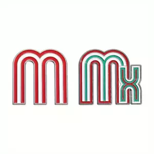 Mexican National Baseball Team "M" / "MX" Mexico Enamel Hat Cap Pin - Picture 1 of 3