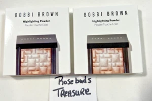 2x Bobbi Brown Highlighting Powder PINK GLOW New & Boxed Purse Sz Lot x 2 NEW - Picture 1 of 6