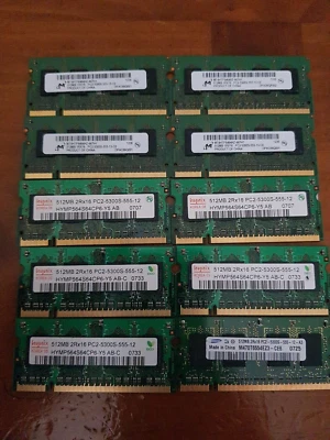 1GB 2x 512MB Hynix Samsung  Micron PC2-5300-555S Mitel MXe III/CX II 512MB RAM - Image 1 of 2