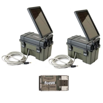 Stealth Cam HME-12VBBSLR Trail Cam Solar Auxiliary Power Pack, 2-Pack, Universal - Image 1 of 4