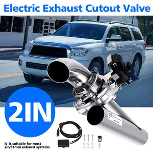 2" 51mm elecomando Elettrico Scarico Marmitta Ritaglio Sistema Valvola - Afbeelding 1 van 12