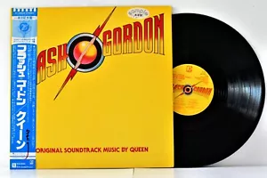 ELEKTRA P-10960E JAPAN 1980 ORIG SDTK QUEEN Flash Gordon RARE PROMO OBI+INSERT - Picture 1 of 5