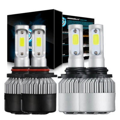 9005 9006 LED Headlight Bulbs High Low Beam Conversion Kit Xenon Super White 2/4 - Image 1 of 4