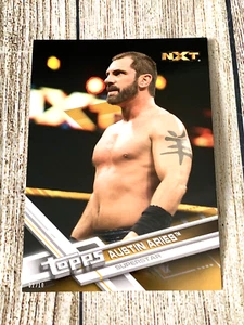 AUSTIN ARIES NXT 2017 Topps WWE Base 5x7 Jumbo GOLD Parallel #02/10 #63 - Picture 1 of 3